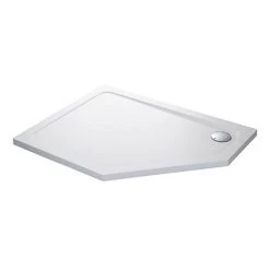 Mira Flight Low Offset Pentagon Shower Tray 1200 x 900mm