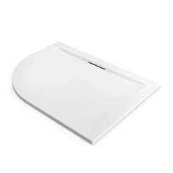 Mira Flight Level 1200 x 900mm RH White Offset Quadrant Shower Tray