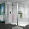 Matrix 1400 x 900mm Ultimate Walk In Enclosure 10mm & Tray -Shower Enclosures Shop 14x9T np