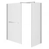 Matrix 10mm Glass Walk In Enclosure + Side Panel (1700 x 760mm) No Tray -Shower Enclosures Shop 17X76ME n p