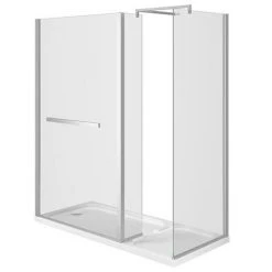 Matrix 1700 x 760mm Ultimate Walk In Enclosure 10mm (inc. Side Panel + Tray) 7 Matrix 1700 x 760mm Ultimate Walk In Enclosure 10mm (inc. Side Panel + Tray) -Shower Enclosures Shop 17x76SPT detail3 460