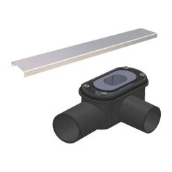 300 Linear 1000 x 1000 Wet Room Walk In Square Tray Former Kit (End Waste) -Shower Enclosures Shop 3L10TFKITE d1 460