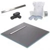 600 Linear 1200 x 1200 Wet Room Walk In Square Tray Former Kit (End Waste) -Shower Enclosures Shop 6L12TFKITE p