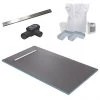 600 Linear 1600 x 900 Wet Room Walk In Rectangular Tray Former Kit (End Waste) 1 600 Linear 1600 x 900 Wet Room Walk In Rectangular Tray Former Kit (End Waste) -Shower Enclosures Shop 6L169TFKITE p