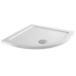 Aurora 800 x 800mm Anti-Slip Stone Quadrant Shower Tray