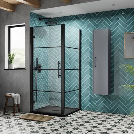 Side Panel for Hudson Matt Black Apex Shower Door 4 Side Panel for Hudson Matt Black Apex Shower Door - Image 2