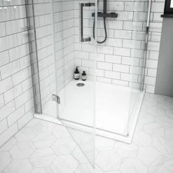 Apollo Frameless LH Hinged Door Square Enclosure -Shower Enclosures Shop AHDSQLH detail4 460