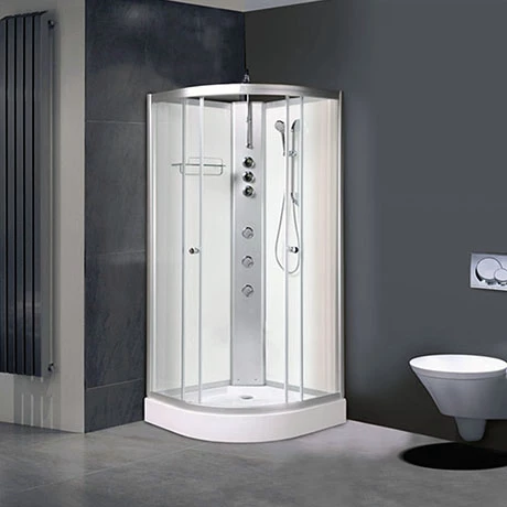 AquaLusso - Alto 01 - 800 x 800mm Shower Cabin - Polar White 3 AquaLusso - Alto 01 - 800 x 800mm Shower Cabin - Polar White