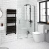 Apollo 1000mm Frameless Hinged Shower Door -Shower Enclosures Shop AP100DR p