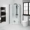 Apollo 1100x1100mm Frameless Pentangle Enclosure (inc. Tray + Waste) -Shower Enclosures Shop AP110 p