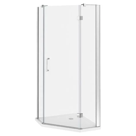 Apollo 800x800mm Frameless Pentangle Enclosure (inc. Tray + Waste) 4 Apollo 800x800mm Frameless Pentangle Enclosure (inc. Tray + Waste) - Image 2