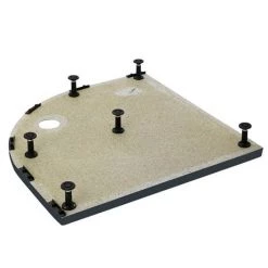 Aurora Slate Effect Stone Quadrant Shower Tray + Riser Kit -Shower Enclosures Shop ASEKIT d3 460