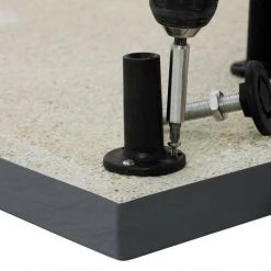 Aurora Slate Effect Stone Quadrant Shower Tray + Riser Kit -Shower Enclosures Shop ASEKIT detail5 460