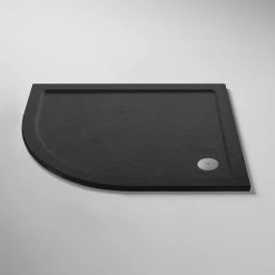 Aurora LH Slate Effect Stone Offset Quadrant Shower Tray -Shower Enclosures Shop ASLHOQ d2 460