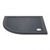 Aurora LH Slate Effect Stone Offset Quadrant Shower Tray -Shower Enclosures Shop ASLHOQ p