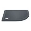 Aurora RH Slate Effect Stone Offset Quadrant Shower Tray -Shower Enclosures Shop ASRHOQ p