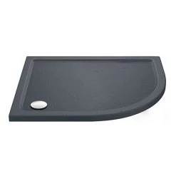 Aurora RH Slate Effect Stone Offset Quadrant Shower Tray