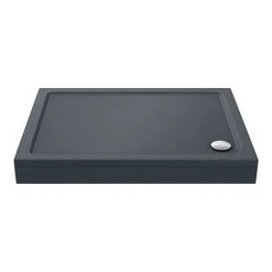 Aurora Slate Effect Stone Rectangular Shower Tray + Riser Kit