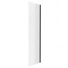 Arezzo 700 x 1950 Matt Black Frameless Side Panel (8mm Glass) -Shower Enclosures Shop AZF7SP l 670 2