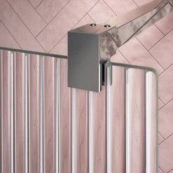 Arezzo 1600 x 800 Fluted Glass Chrome Walk In Enclosure (inc. Main Screen, Side Panel + Tray) 9 Arezzo 1600 x 800 Fluted Glass Chrome Walk In Enclosure (inc. Main Screen, Side Panel + Tray) -Shower Enclosures Shop AZFCHB149E d1 460 1