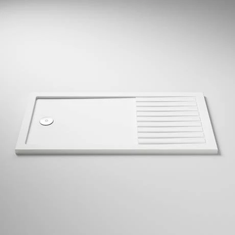 Arezzo 1400 x 900 Fluted Glass Chrome Walk In Enclosure (inc. Main Screen, Side Panel + Tray) 6 Arezzo 1400 x 900 Fluted Glass Chrome Walk In Enclosure (inc. Main Screen, Side Panel + Tray) - Image 4