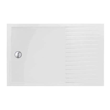 Arezzo 1400 x 900 Grey Tinted Glass Wet Room (inc. 800mm Screen, Return, Side Panel + Tray) 4 Arezzo 1400 x 900 Grey Tinted Glass Wet Room (inc. 800mm Screen, Return, Side Panel + Tray) - Image 2