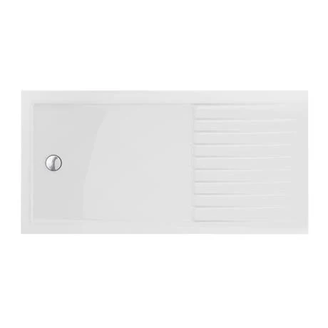 Arezzo 1600 x 800 Matt Black Grid Wet Room (inc. Screen, Side Panel + Tray) 4 Arezzo 1600 x 800 Matt Black Grid Wet Room (inc. Screen, Side Panel + Tray) - Image 2