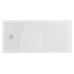 Arezzo 1700 x 800 Matt Black Grid Wet Room (inc. Screen, Side Panel + Tray) -Shower Enclosures Shop AZMBG03 d1 460