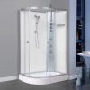 AquaLusso - Alto 04 - 1200 x 800mm Offset Shower Cabin - Polar White -Shower Enclosures Shop AquaLusso Alto 04 1200mm x 800mm Offset Shower Cabin Polar White n p