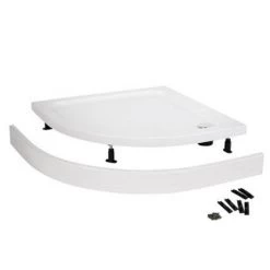 Aurora Stone Quadrant Shower Tray + Riser Kit -Shower Enclosures Shop Aspen Pearlstone Quadrant Shower Tray Riser Kit d4 460