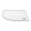 Aurora Left Hand Offset Quadrant Shower Tray Stone -Shower Enclosures Shop Aurora Stone LH Offset Quadrant Shower Tray P