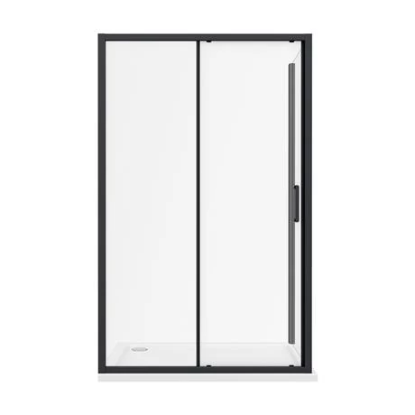 Toreno Matt Black 1000 x 900mm Sliding Door Shower Enclosure + Pearlstone Tray 7 Toreno Matt Black 1000 x 900mm Sliding Door Shower Enclosure + Pearlstone Tray - Image 5