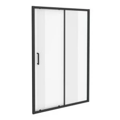 Toreno Matt Black 1000 x 1850 Sliding Shower Door -Shower Enclosures Shop BLK10SLD d3 460