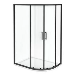 Toreno Matt Black 1200 x 800mm Offset Quadrant Shower Enclosure 8 Toreno Matt Black 1200 x 800mm Offset Quadrant Shower Enclosure -Shower Enclosures Shop BLK128Q2D D5 460
