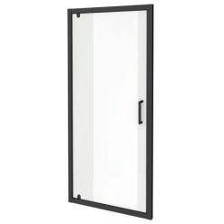 Toreno Matt Black 800 x 1850 Pivot Shower Door -Shower Enclosures Shop BLK8PVD d3 460