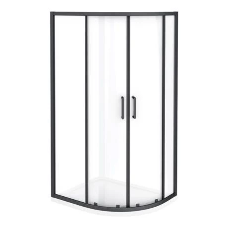 Toreno Matt Black 900 x 760mm Offset Quadrant Shower Enclosure 5 Toreno Matt Black 900 x 760mm Offset Quadrant Shower Enclosure - Image 3