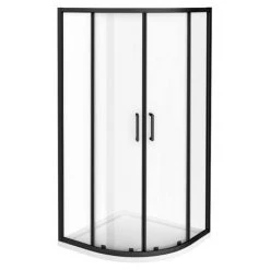 Toreno Matt Black 900 x 900mm Quadrant Shower Enclosure -Shower Enclosures Shop BLK9Q2D d2 460