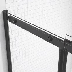 Merlyn Black Sliding Shower Door -Shower Enclosures Shop BLKFSL1200H D2 460