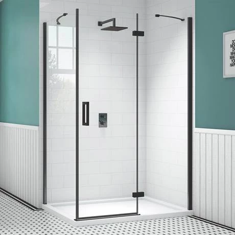 Merlyn Black Hinge & Inline Shower Door 5 Merlyn Black Hinge & Inline Shower Door - Image 3