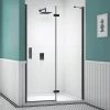 Merlyn Black Hinge & Inline Shower Door