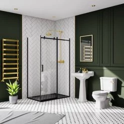 Imperia 1400 x 900mm Black Slate Effect Rectangular Shower Tray + Black Waste 13 Imperia 1400 x 900mm Black Slate Effect Rectangular Shower Tray + Black Waste -Shower Enclosures Shop BR1409BW d5 460