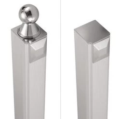 Burlington - Traditional Offset Quadrant 80cm & 40cm In-Line Panel - BU91 -Shower Enclosures Shop BU91 d2 375