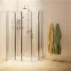Burlington - Traditional Offset Quadrant 80cm & 40cm In-Line Panel - BU91 -Shower Enclosures Shop BU91 p