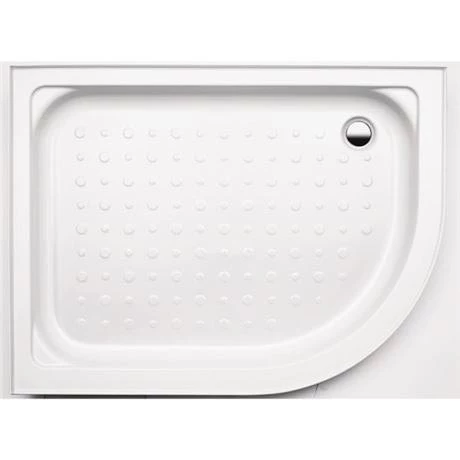 Coram Offset Quad Shower Tray with Upstands & Waste - 1200 x 900mm - Left or Right Hand 3 Coram Offset Quad Shower Tray with Upstands & Waste - 1200 x 900mm - Left or Right Hand