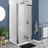 Chatsworth Traditional 1000 x 800mm Sliding Door Shower Enclosure + Tray -Shower Enclosures Shop CT108SDE n p