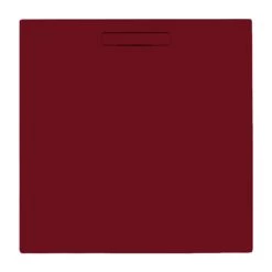 JT Evolved 25mm Square Shower Tray - Malbec Red