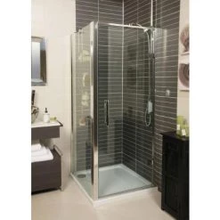 Roman - Embrace Hinged Shower Door - Various Size Options -Shower Enclosures Shop EL7613S D1 460