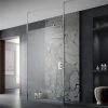 Hudson Reed Free Standing Wet Room Screen with Double Ceiling Posts -Shower Enclosures Shop GPCP p