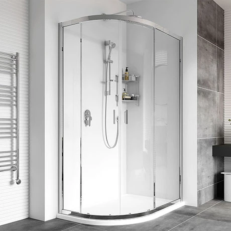 Roman - Haven8 Two Door Offset Quadrant Shower Enclosure - Various Size Options 3 Roman - Haven8 Two Door Offset Quadrant Shower Enclosure - Various Size Options