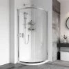 Roman - Haven8 One Door Quadrant Shower Enclosure - 2 Size Options -Shower Enclosures Shop H4SQ8CS P